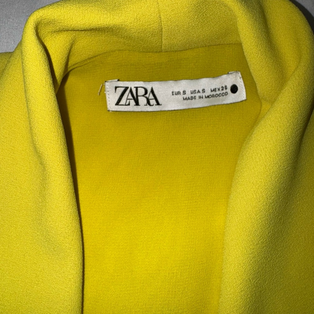 Vibrant Yellow Wrap Dress - Small - Picture 9 of 13